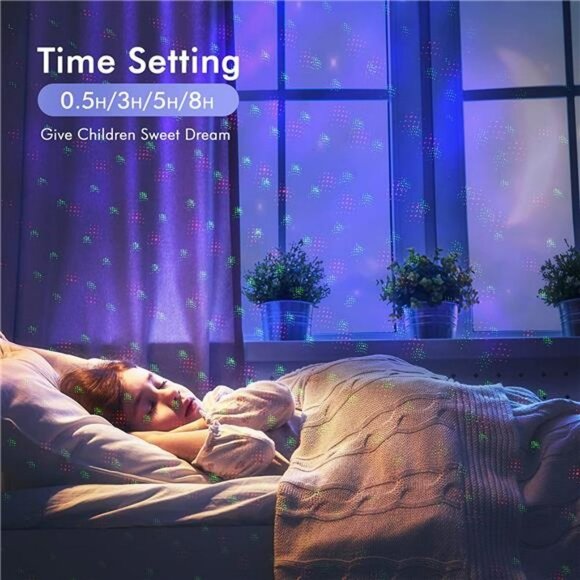 Christmas Projector Lights Outdoor, Elsture Red and Green Star Show Projection - Picture 4 of 6